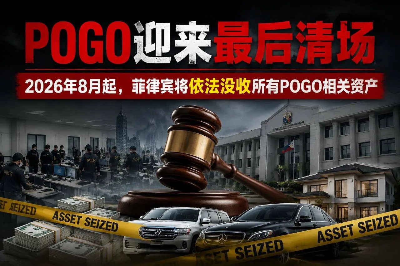 POGO迎来最后清场 2026年8月起 菲律宾将依法没收所有POGO相关资产