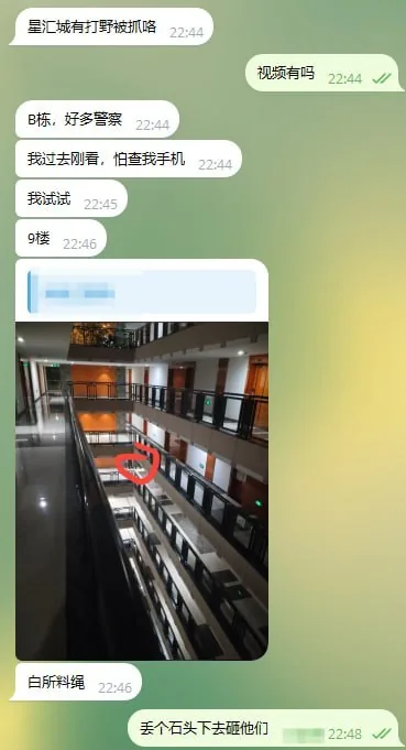 #突发事件：今晚西港警方突袭了西港星汇城，抓了不少里面打野的公司。
