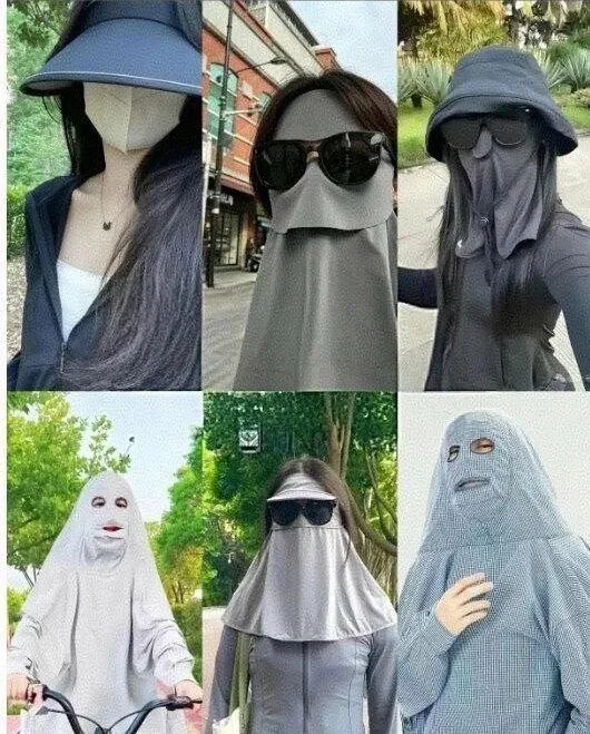 事实证明，伊斯兰布卡的确是女性自愿的。中国正在迅速的普及布卡。 穆斯林 防晒 穿搭 图片 4