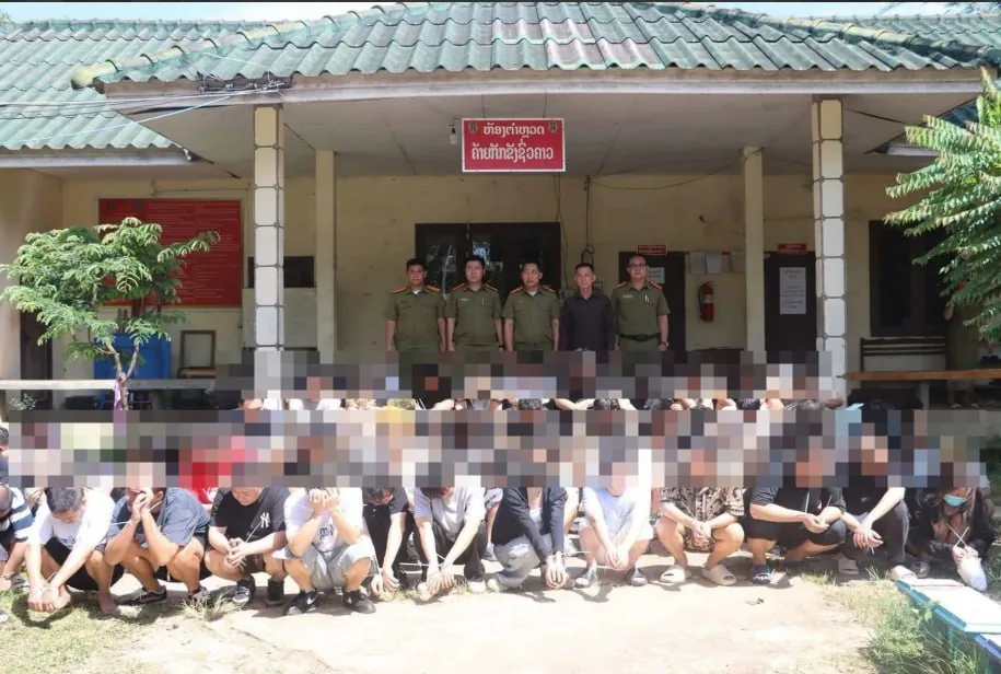 #老挝资讯:万象省警方突查两家酒店:78名外国人涉嫌参与网络犯罪活动 图片 1